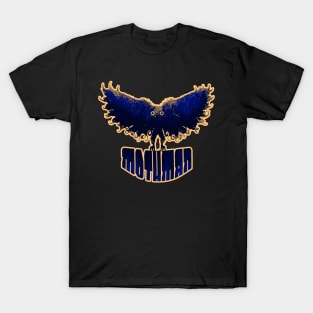 Mothman West Virginia Wing Humanoid Moth Retro Vintage Purple T-Shirt